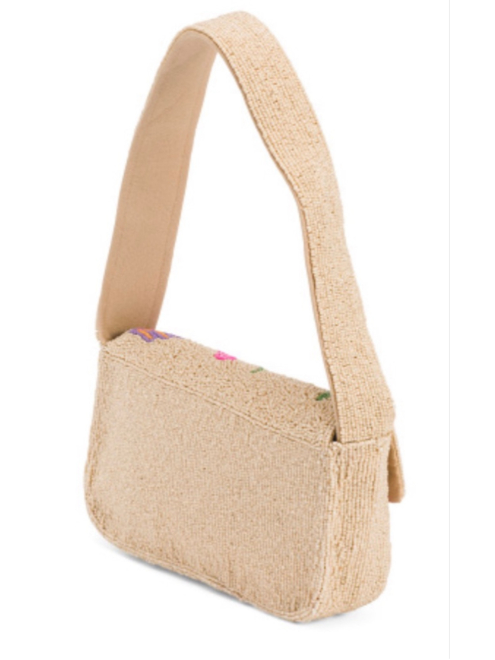 New VIRAL Hand Beaded Perfect Vacation Cheetah Shoulder Bag by America & Beyond - Picture 4 of 11